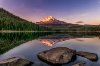 Trillium Lake At Sunset