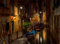 Night Time In Venice